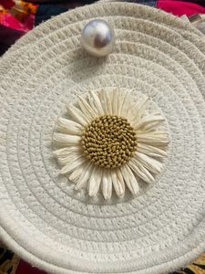 White Jute Sling Bag