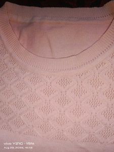 Peach Knit Top