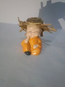 Cute Budha Monk In Cap 2 Pic