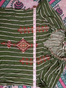 Striped Embroidered Top