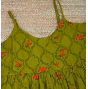 Olive Gree Printed Tunic