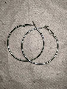 Silver Hoop Earrings