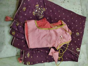 Beutiful Saree With Blouse  🤩