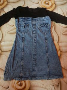 Denim Overall Dress