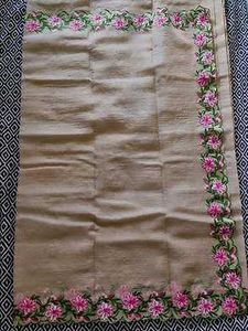 New Banarasi Crushed Tissue Embroidered Saree