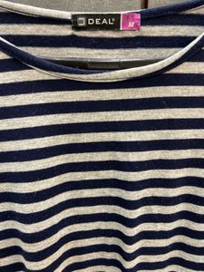 Striped 3/4 Sleeve Top