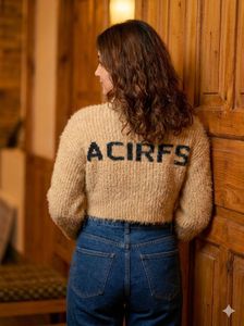 Stylish Cropped Knit Sweater