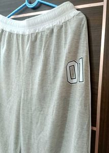 Grey Wide Leg Lounge Pants