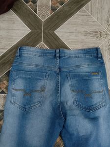 Blue Washed Ripped Skinny Jeans