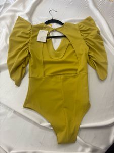 Brandnew Mustard Bodysuit