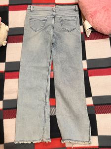 Light Wash Denim Flare Jeans