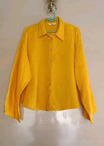 Yellow Button-Down Top