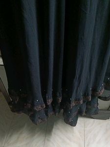 Elegant Black Ethnic Burqa