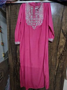 Pink Embroidered Kurta Set