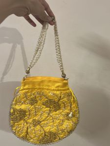 Yellow Bag To Complete Your Ethnic look!
