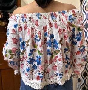 Floral Off Shoulder Top