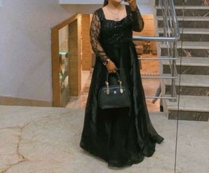 Elegant Black Ethnic Gown