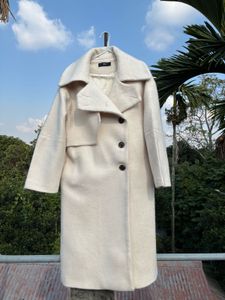 Elegant Cream Trench Coat