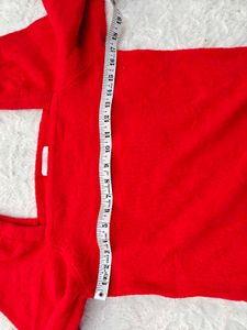 Red H&amp;M Long Sleeve Top