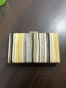 Yellow Striped Clutch