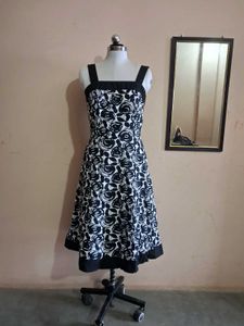 Black And White Floral Dress