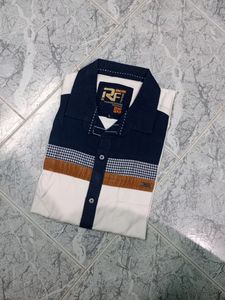 White Mens Shirt Size L
