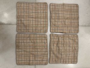 8pc Cotton Cushion Covers Buttons &amp; Tie-ups
