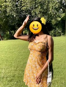 New Me style Ditsy Floral Ruched Front Strappy Ska