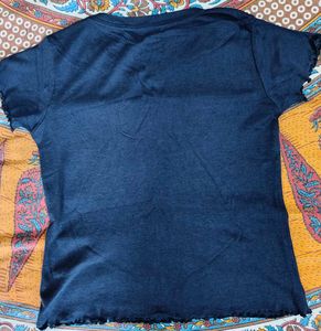 Solid Navy Blue Top