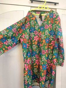 Floral Green Top
