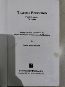 B.Ed 1st Semester Book