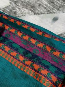 Brand New Assam Soft Silk Saree Sea Green Colour