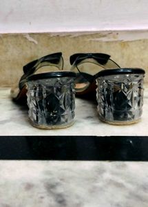 Black Transparent Sandal