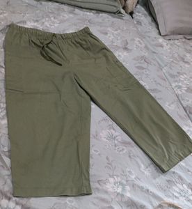 Khaki Cargo Capris, Easy Way Quick Drying