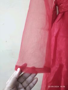 Georget Gown With Sequence Work