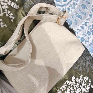 Canvas/jute sling bag