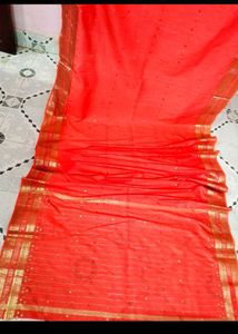 Beautiful Pink Embroided Saree😍