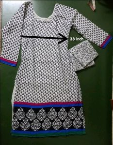 Attractive Flowers Work Anarkali And A Line Kurti