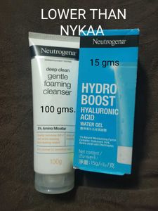 💥Neutrogena Face Wash And Hydro Boost Gel