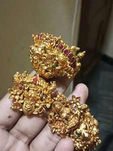 Golden Jhumka Earrings