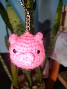 Cute Handmade crochet keychains 🐥🐷☁️🧋