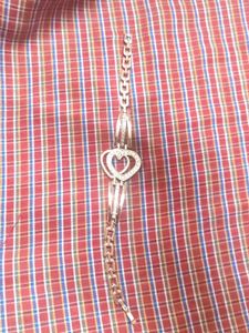 Heart Bracelet with Rhinestones