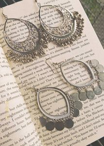 combo of 2, flash sale, silver trendy Earings
