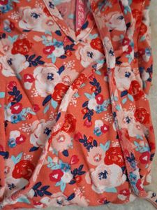 Girls Semi Indo Western Kurti on Leggings And Jean