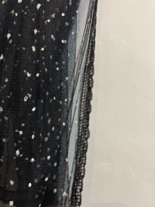 Black Net Dupatta With Lace