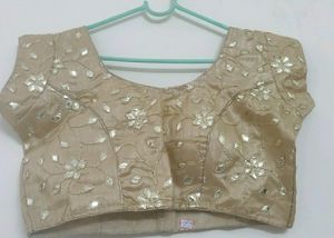 Beautiful Golden Fully Work Blouse