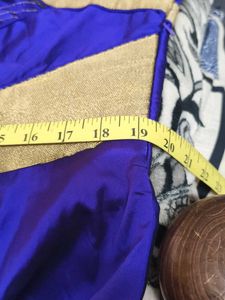 Elegant Purple &amp; Gold Embroidered Dress