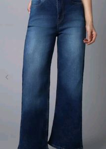 Flared Jeans From Myntra Blue