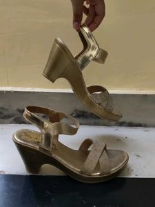 Solid Golden Heels | 2.5 Inches