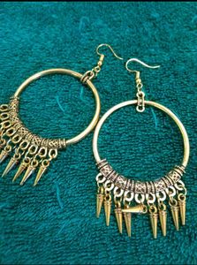 Boho Spike Hoop Earrings